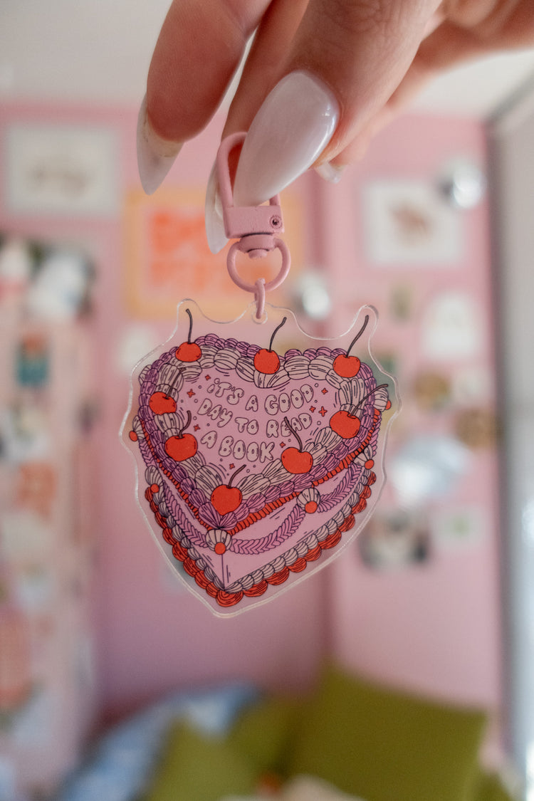 It's a Good Day to Read a Book Keychain