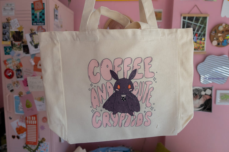 Coffee + Cryptids Canvas Bag
