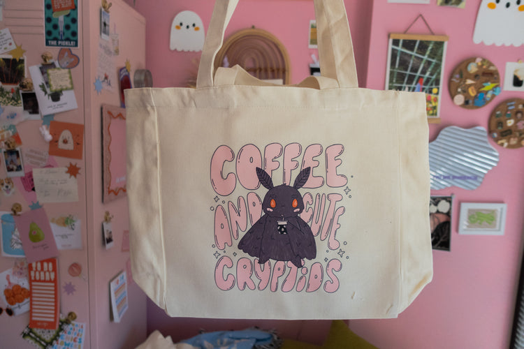 Coffee + Cryptids Canvas Bag