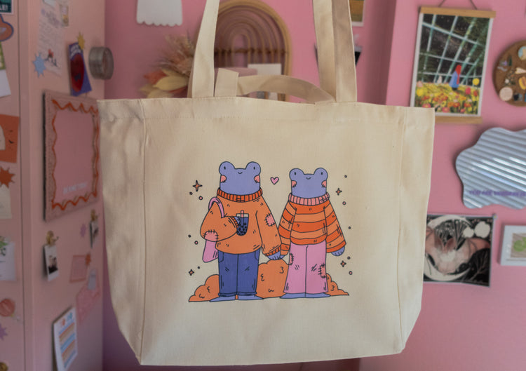 Froggie Friends Canvas Bag
