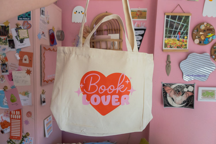 Book Lover Canvas Bag