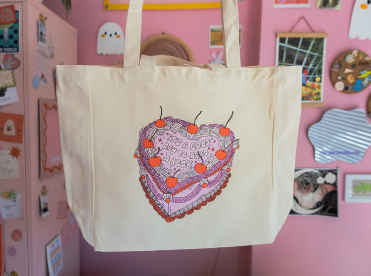 A Good Day to Read a Book Canvas Bag
