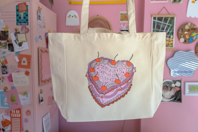 A Good Day to Read a Book Canvas Bag