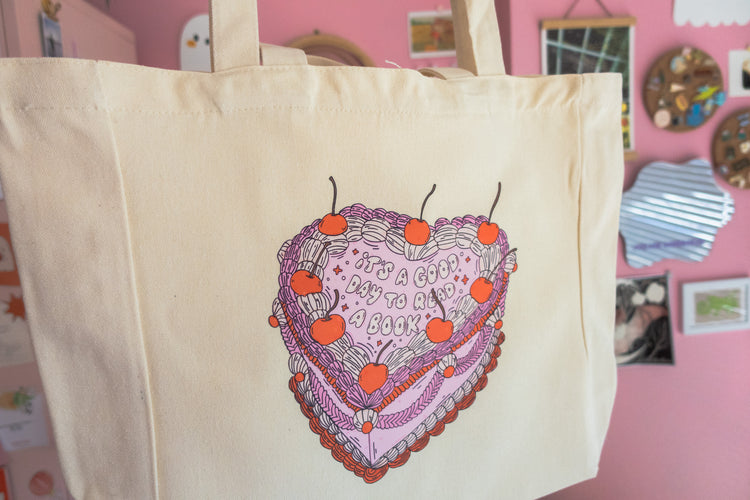 A Good Day to Read a Book Canvas Bag