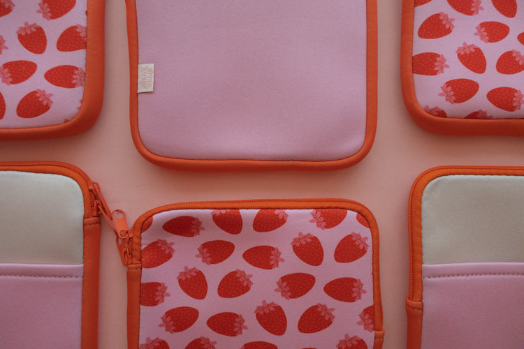 Strawberries Zipper Kindle & E-reader Sleeve