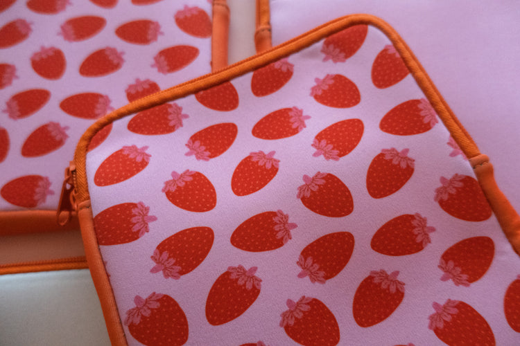 Strawberries Zipper Kindle & E-reader Sleeve