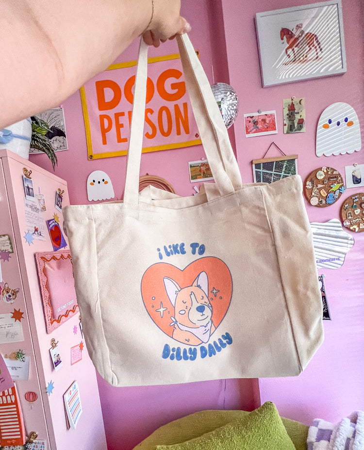 I Like to Dilly Dally Canvas Bag