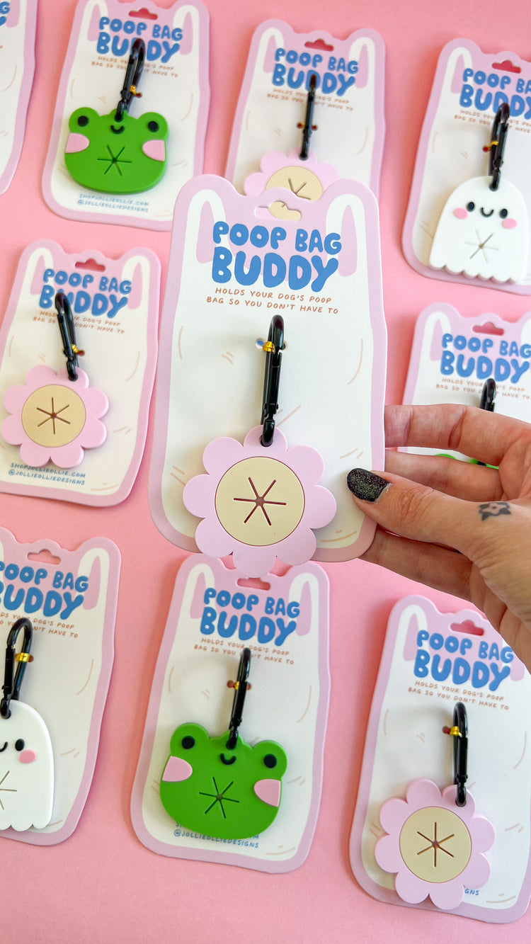Flower Poop Bag Buddy