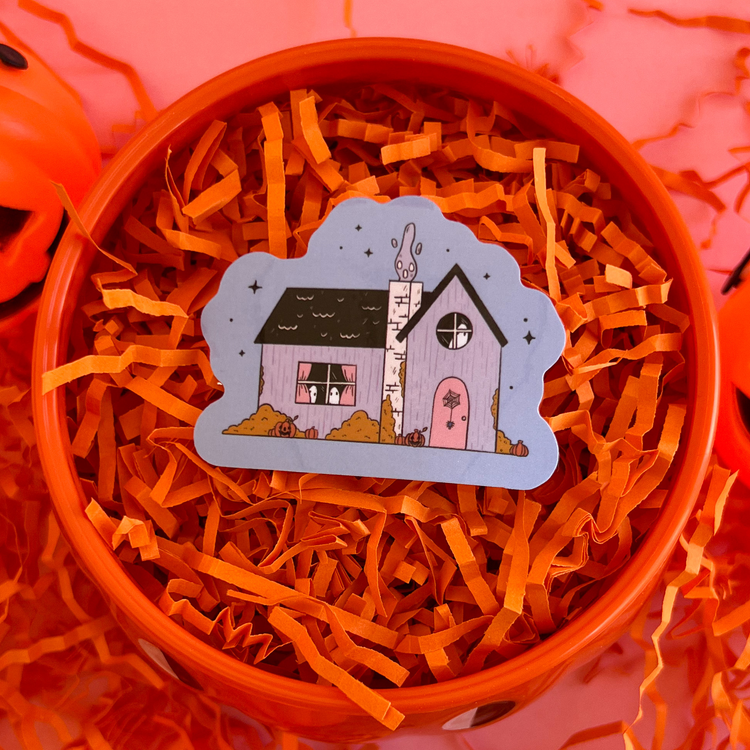 Haunted House Sticker