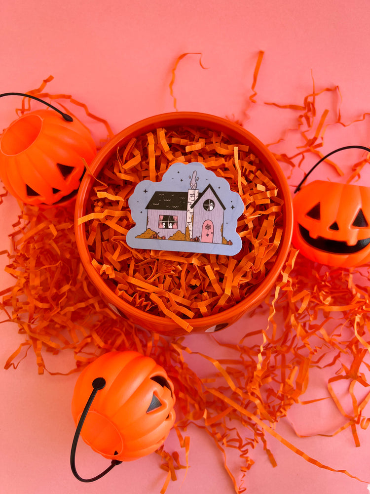 Haunted House Sticker