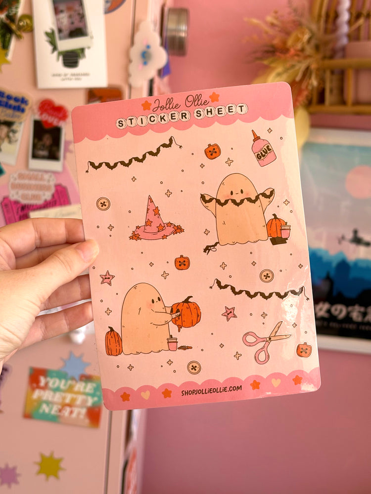Crafty Ghosts Sticker Sheet