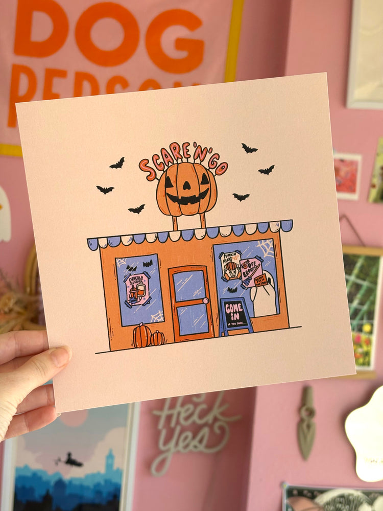 Scare N' Go 8x8 Print