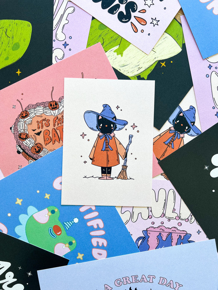 Witchy Cat Vibes 5x7 Print