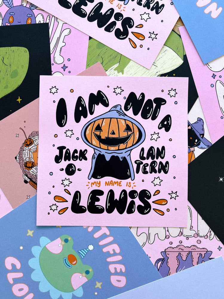 Lewis 🎃 8x8 Print