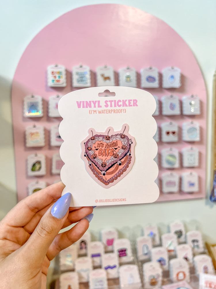 It's Frickin Bats Cake Sticker