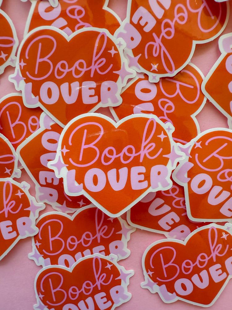 Book Lover Sticker (Transparent)