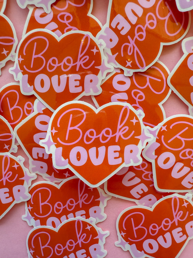 Book Lover Sticker (Transparent)
