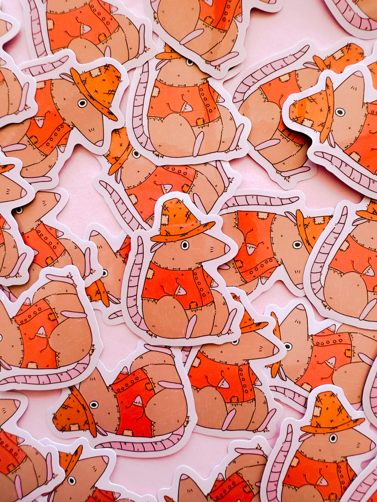 Farmer Rat Sticker
