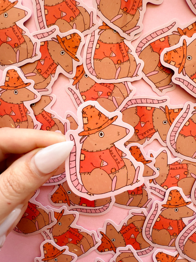Farmer Rat Sticker
