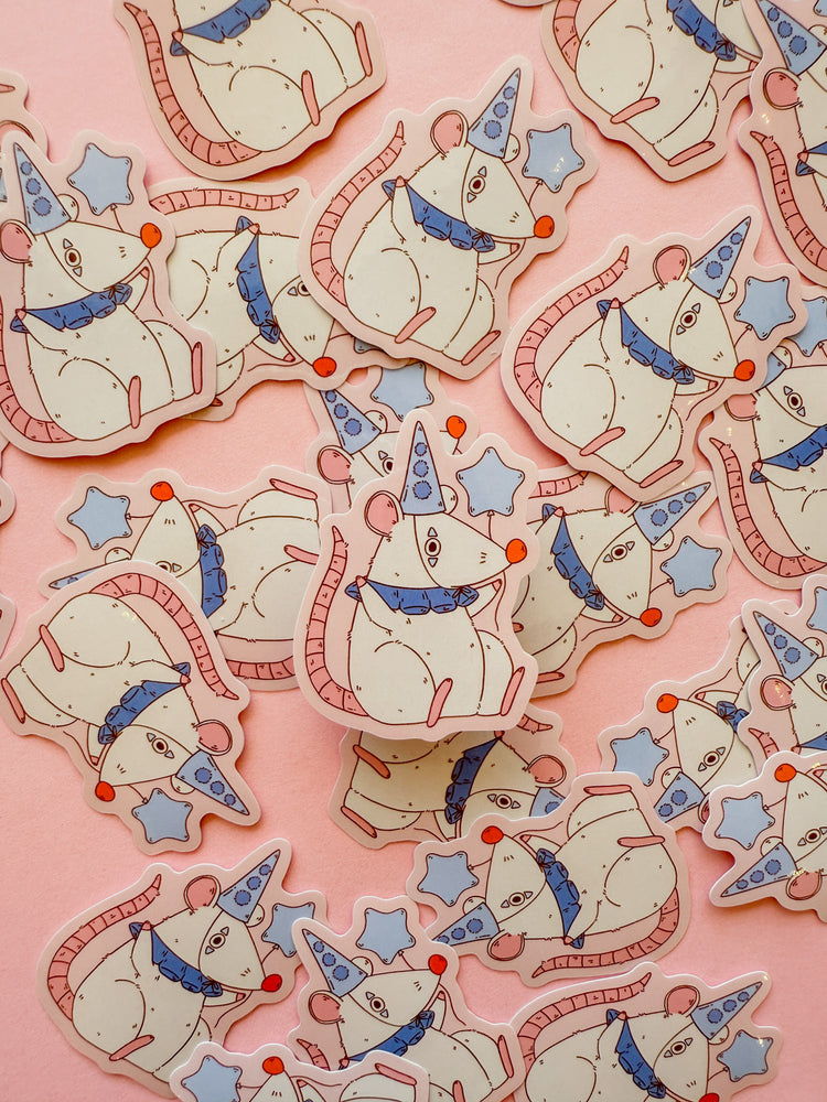 Clown Rat Sticker