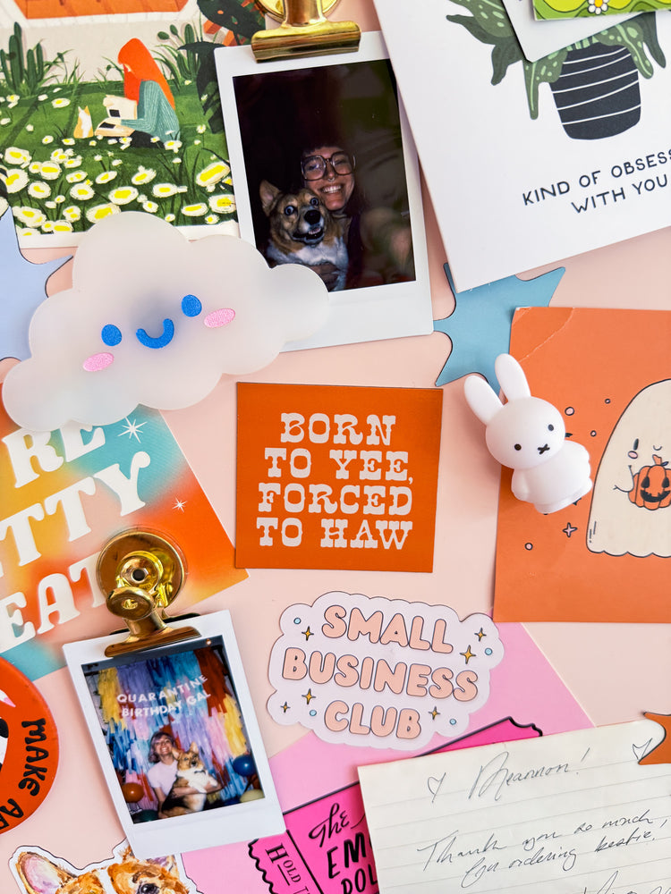 Born to Yee Forced to Haw Fridge Magnet