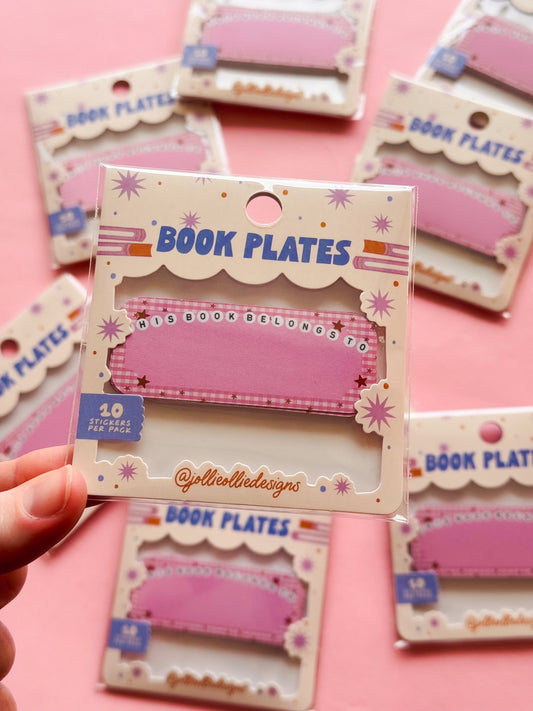 Letter Bead Book Plate Stickers