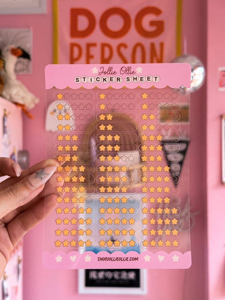 Rating Sticker Sheets (CLEAR)
