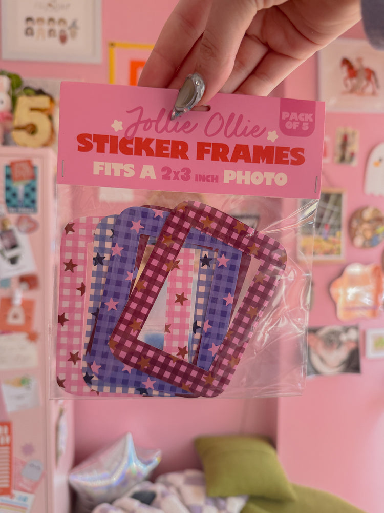 Gingham Sticker Frame Pack