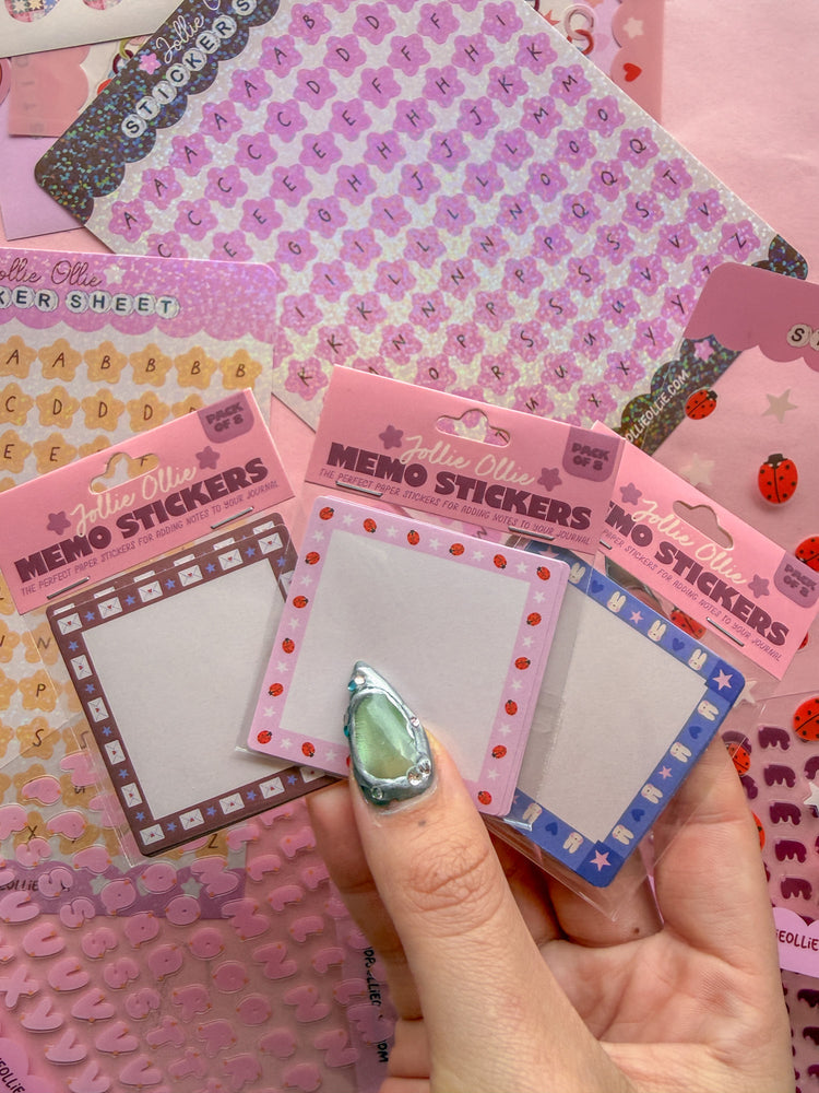 Ladybug Memo Sticker Pack