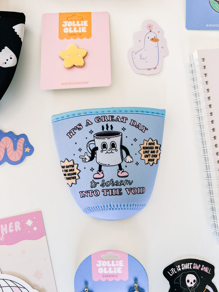 Screaming Into the Void Coffee Sleeve