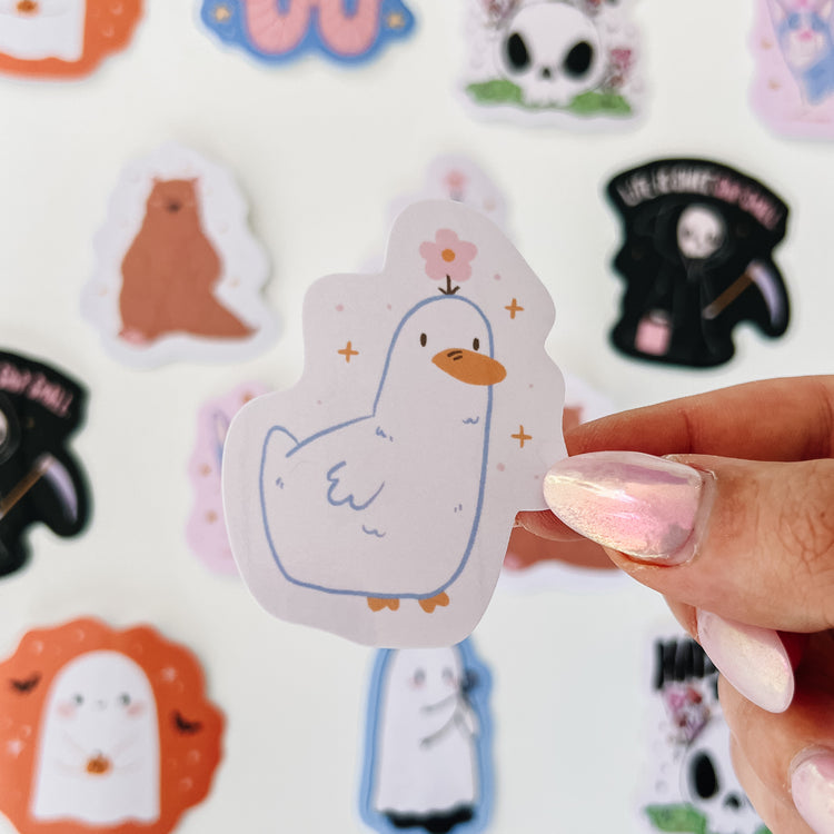 Handsome Duck Sticker