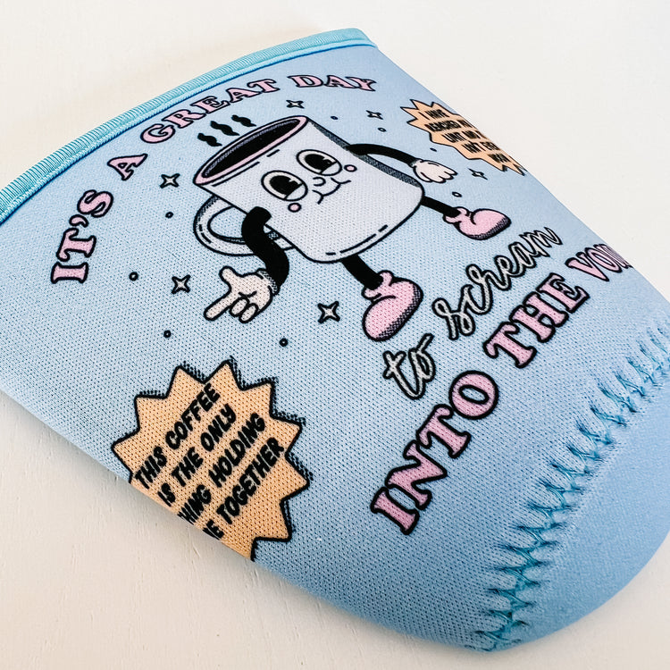 Screaming Into the Void Coffee Sleeve
