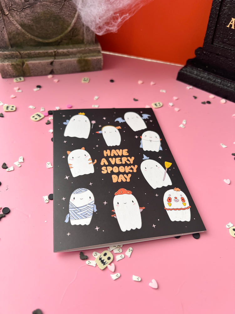 Ghostly Costumes Greeting Card