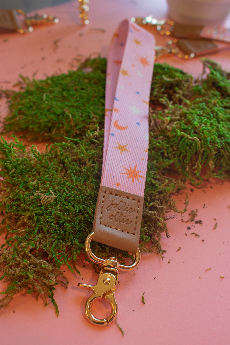 Pink Starry Sky Lanyard