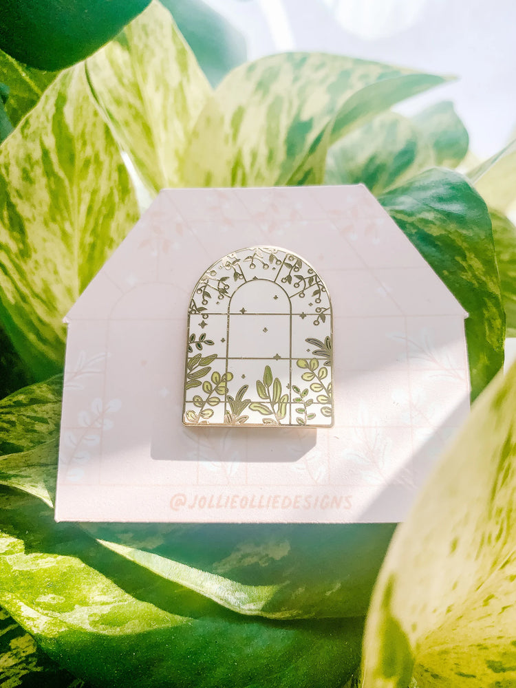 Greenhouse Enamel Pin