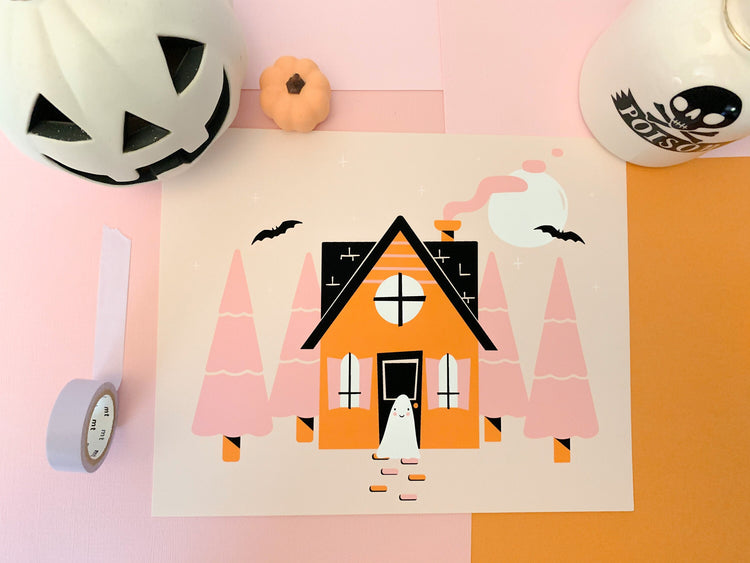 Halloween Ghost Print