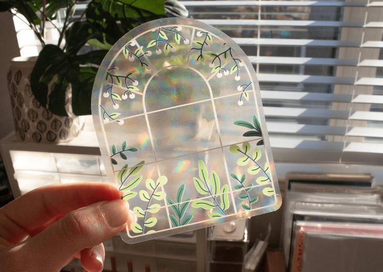 Plant Lover Rainbow Catcher Window Decal