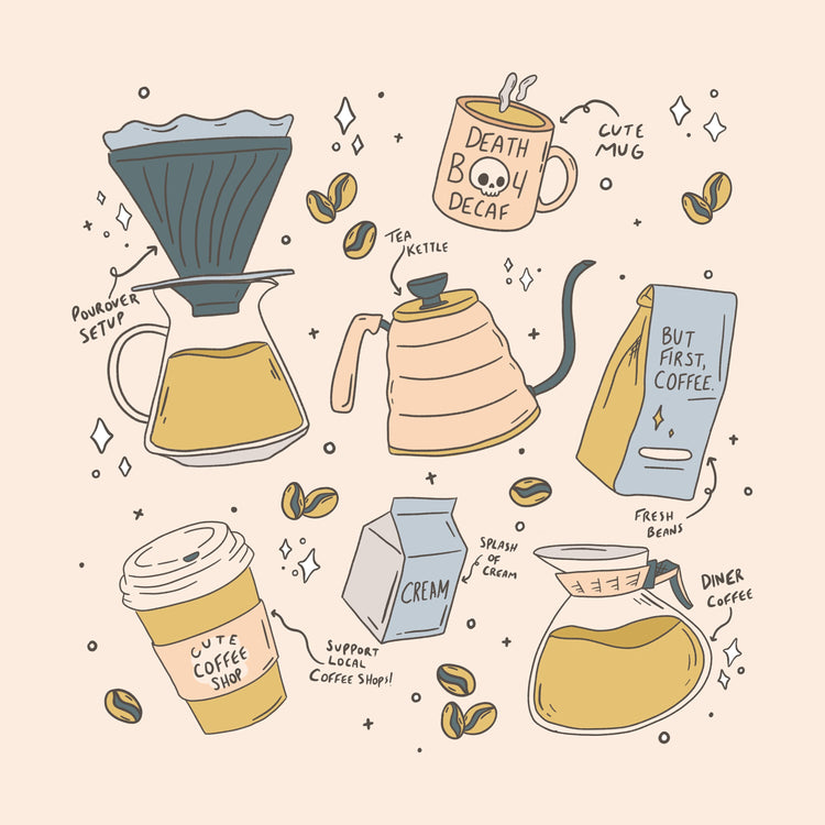 Coffee Lover Square Print