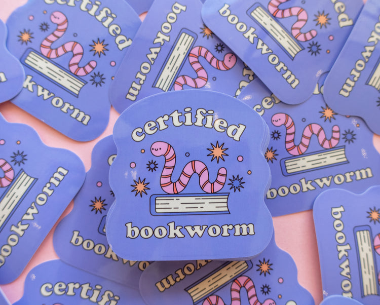 Certified Bookworm Sticker