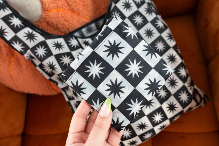 Checkered Star Foldable Bag