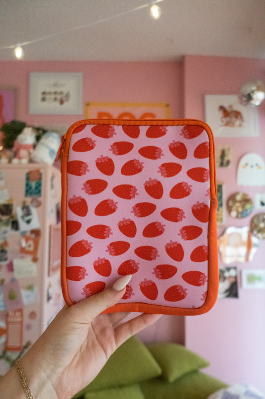 Strawberries Zipper Kindle & E-reader Sleeve