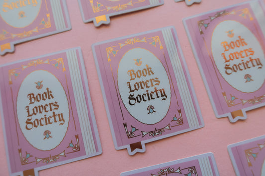 Book Lover Society Sticker [with gold foil]