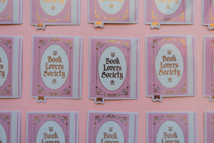 Book Lover Society Sticker [with gold foil]