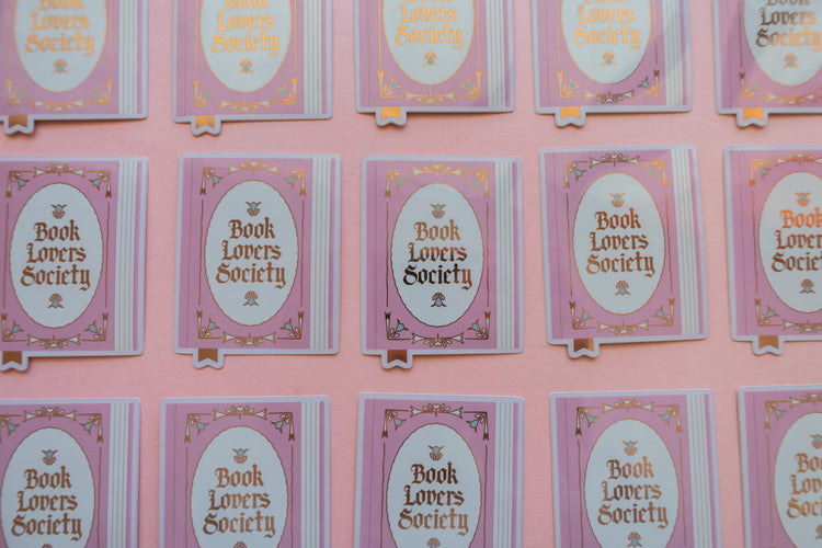 Book Lover Society Sticker [with gold foil]