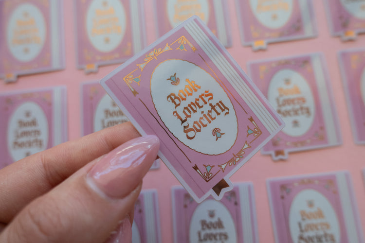 Book Lover Society Sticker [with gold foil]