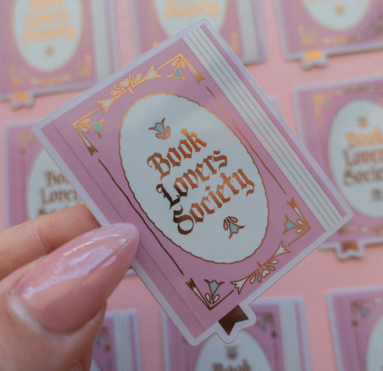 Book Lover Society Sticker [with gold foil]