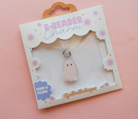 Ghostie E-Reader Charm