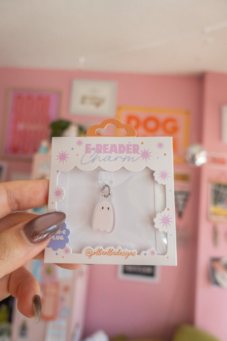 Ghostie E-Reader Charm
