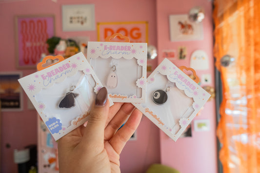 Crow E-Reader Charm