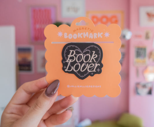 Book Lover [black] Magnetic Bookmark